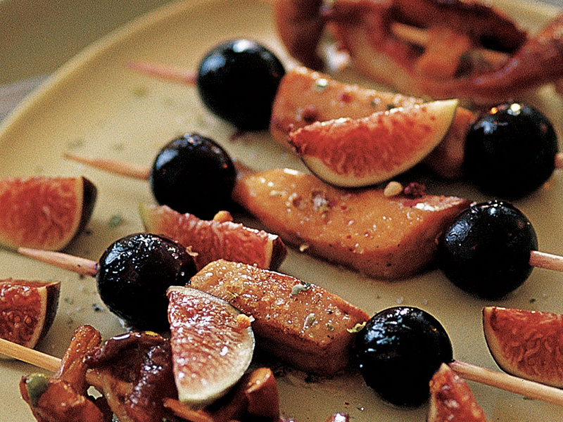 MINI BROCHETTES FOIE GRAS & FRUITS SECS