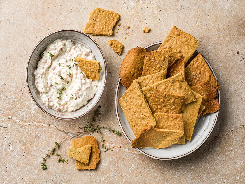 CRACKERS À LA FARINE DE POIS CHICHES