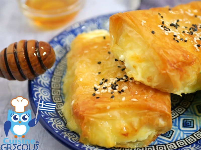 Feuilletés feta & miel (mini spanakopita express)