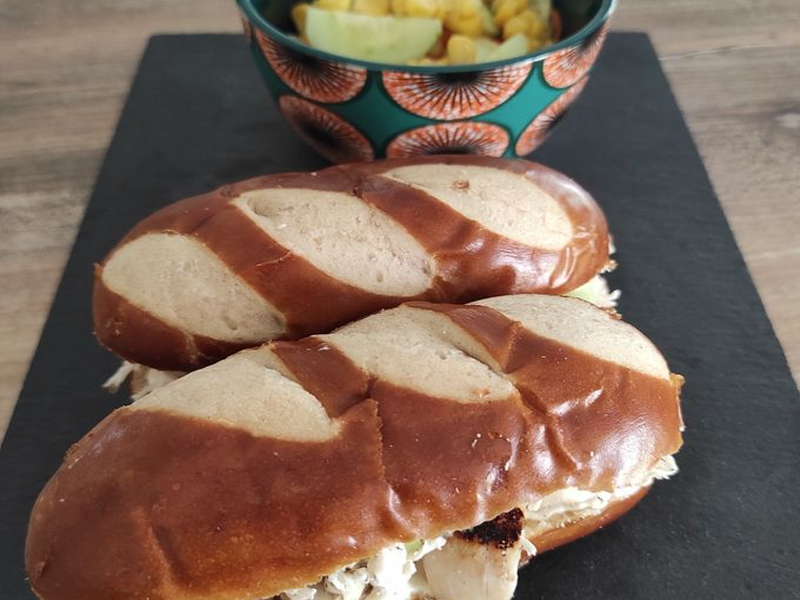 MAURICETTE AU POULET ET SAUCE AU FROMAGE BLANC