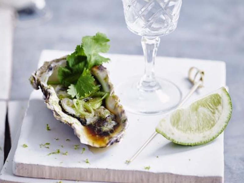 HUITRE CITRON VERT ET TABASCO