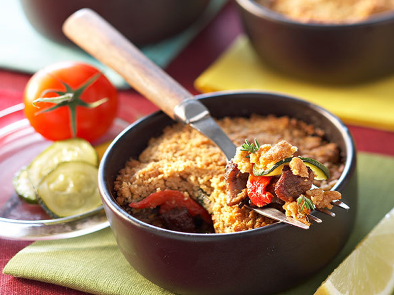 TAPAS D’AGNEAU & TOMATES CONFITES FAÇON CRUMBL