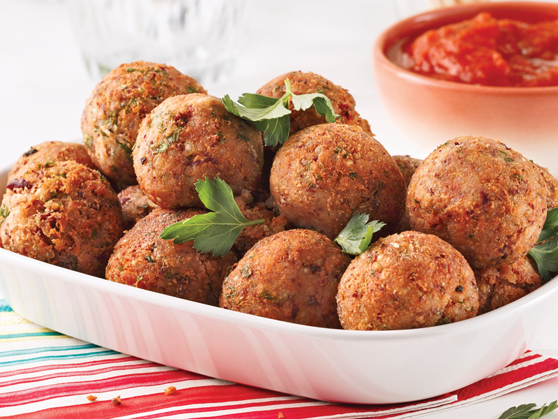 Boulettes de haricots rouges