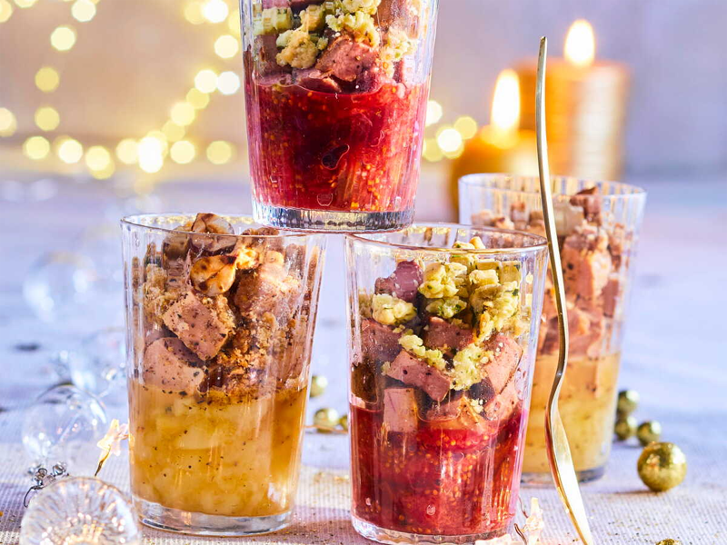 Verrine foie gras & fruits