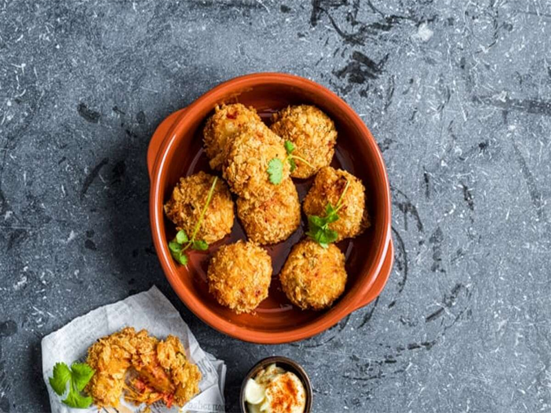 Croquetas pomme de terre et poivrons