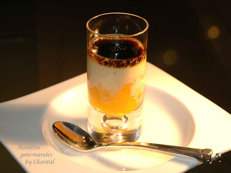 VERRINE DE FOIE GRAS ET MANGUES