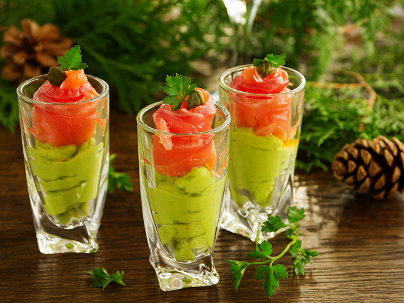 VERRINE AVOCAT SAUMON